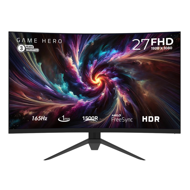 Game Hero 27 inches - Curved Monitor 165 Hz