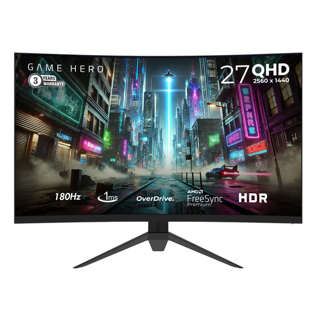 Game Hero 27 inches - Curved Monitor 180Hz