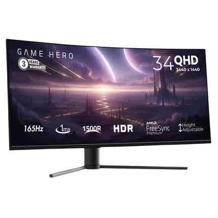 Game Hero 34 inch - Curved Monitor 165 Hz