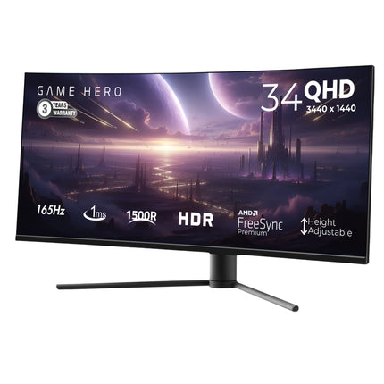 Game Hero 34 inch - Curved Monitor 165 Hz