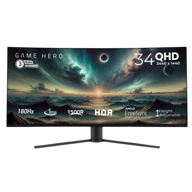 Game Hero 34 inches - Curved Monitor 180Hz