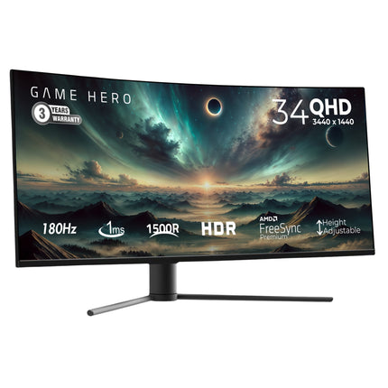 Game Hero 34 inches - Curved Monitor 180Hz