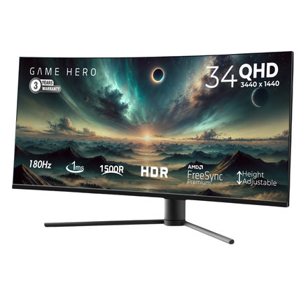 Game Hero 34 inches - Curved Monitor 180Hz